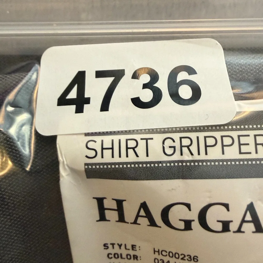 NEW! Haggar Dress Pants Mens 40x 30 Gray Stretch Classic Fit No Iron Flat Front